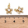 Brass Micro Pave Cubic Zirconia Pendants KK-A291-13B-G05-3