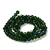 Transparent Electroplate Glass Beads Strands EGLA-A039-T2mm-L25-2