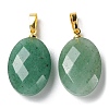 Natural Green Aventurine Pendants G-E603-03G-03-2