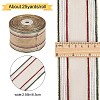 Polyester Stripe Pattern Ribbons OCOR-WH0060-43-2