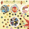100Pcs Printed Glass Half Round Dome Cabochons GGLA-FS0001-13-3