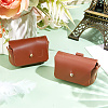 Imitation Leather Wedding Ring Storage Case with Alloy Clasps for Pet AJEW-WH0542-85-4