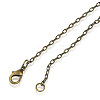 Glass Pearl Necklaces NJEW-JN00533-03-4