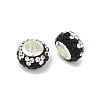 Alloy Rhinestone Clay Pave Beads ALRI-D300-02S-05-2