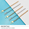 20Pcs 2 Colors 304 Stainless Steel Chain Extender STAS-UN0030-40-4