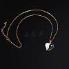 304 Stainless Steel Enamel Yin Yang Pendant Necklaces for Women LS-VV9279-2-1