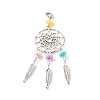 Tibetan Style Alloy Big Pendants HJEW-JM00497-01-1