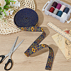 Rhombus Pattern Ethnic Style Polyester Ribbons OCOR-BC0009-21A-4