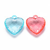 Transparent Acrylic Pendants TACR-T024-03B-2