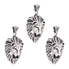 3Pcs 304 Stainless Steel Pendants STAS-UN0037-59-1