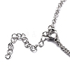 304 Stainless Steel Pendant Necklaces NJEW-H210-E-P-4