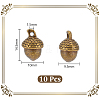 10Pcs Tibetan Style Alloy Pendants FIND-UN0003-15-3
