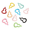 10Pcs Spray Painted Spring Gate Rings FIND-TA0008-87-1
