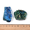 13Pcs Electroplated Spray Painted Natural Amethyst Geode Cornucopia Mineral Specimen G-N347-14-4