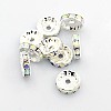 Brass Rhinestone Spacer Beads RSB042NF-02-1