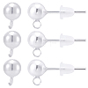 925 Sterling Silver Stud Earring Findings STER-BBC0009-91A-1