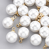 ABS Plastic Imitation Pearl Charms X1-KK-T035-60-1