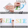 Translucent PVC Self Adhesive Wall Stickers STIC-WH0015-025-6