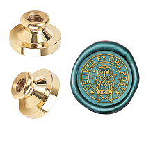 Wax Seal Brass Stamp Head AJEW-WH0209-633