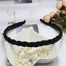 Plastic Pearl Beaded Hair Bands PW-WG46126-01