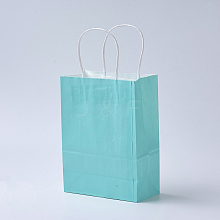 Pure Color Kraft Paper Bags AJEW-G020-D-14