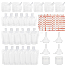   24Pcs PET Plastic Empty Refillable Travel Bags ABAG-PH0001-05