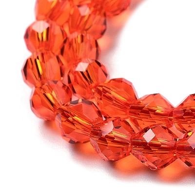 Transparent Glass Beads Strands GLAA-A014-03C-1