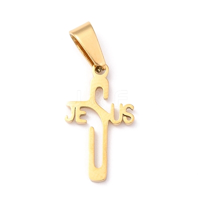 Easter 304 Stainless Steel Pendants STAS-Z018-14G-1