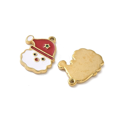 304 Stainless Steel Enamel Pendants STAS-L300-012G-13-1