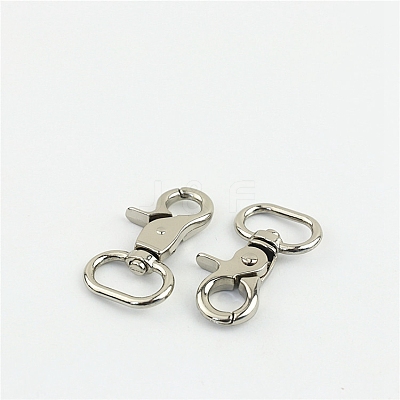 Alloy Swivel Clasps PURS-PW0005-097P-1