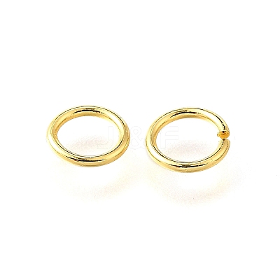 Brass Open Jump Rings X-KK-V007-004G-06-1