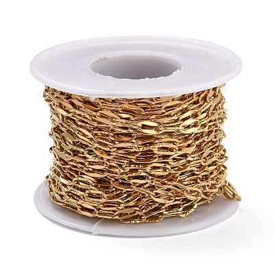 3.28 Feet PVD Vacuum Plating 304 Stainless Steel Cable Chains X-CHS-D033-05G-01-1