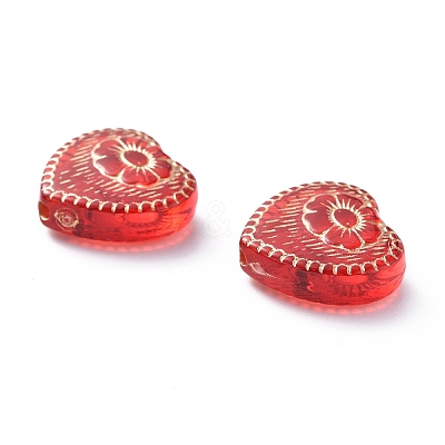 Plating Acrylic Beads OACR-P007-09-1