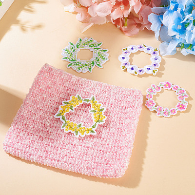 9Pcs Polyester Clothing Patches DIY-TAC0010-42-1