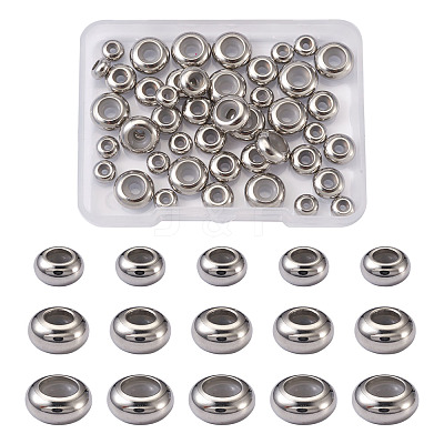 304 Stainless Steel Beads STAS-CD0001-05P-1