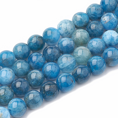 Natural Apatite Beads Strands G-S333-8mm-012-1