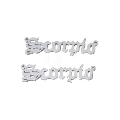 Non-Tarnish 304 Stainless Steel Connector Charms STAS-N095-136H-1