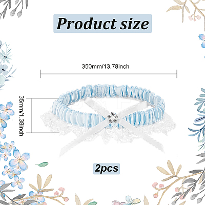Polycotton Garter Leg Ring AJEW-WH0165-77-1