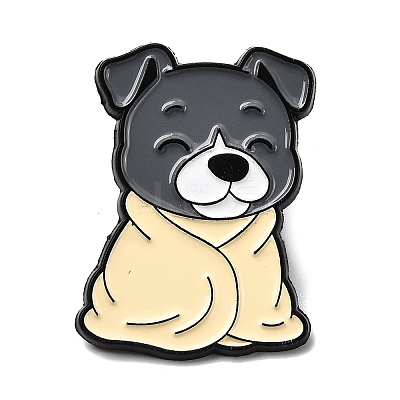 Bulldog with Blanket Enamel Pins LS-JEWB-I055-04EB-04-1