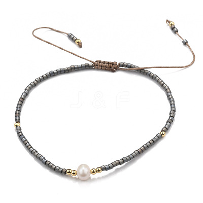Adjustable Nylon Cord Braided Bead Bracelets BJEW-P256-B32-1
