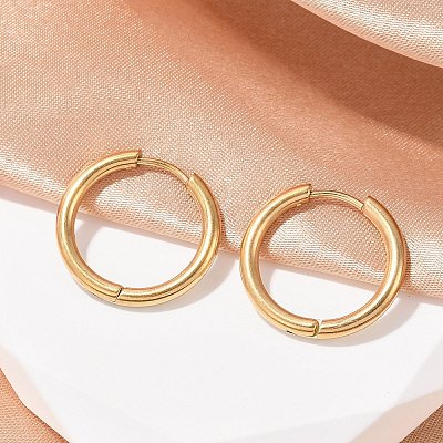 202 Stainless Steel Huggie Hoop Earrings X-EJEW-F111A-20mm-G01-1