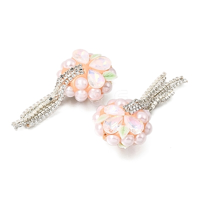 Handmade Polymer Clay Rhinestone Beads CLAY-Z006-02D-1