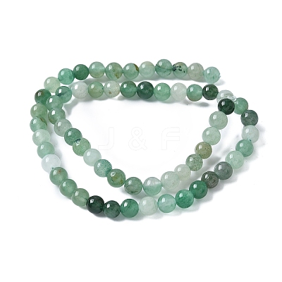 Natural Green Aventurine Beads Strands G-Q462-6mm-20-1