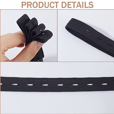 20Pcs Resin Buttons with 30M Polypropylene & Polycotton Flat Elastic Cord DIY-GF0009-64A-1