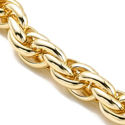 Ion Plating(IP) 304 Stainless Steel Rope Chain Bracelets LS-BJEW-D030-09G-1
