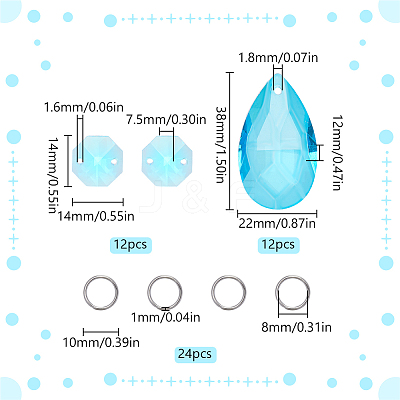 DIY Cone Suncatcher Making Kits DIY-SP0001-36C-1