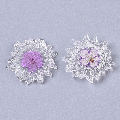 Transparent Clear Epoxy Resin Cabochons LS-CRES-N025-02E-1