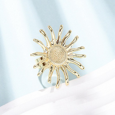 Brass Cuff Open Rings RJEW-Z129-02G-02-1