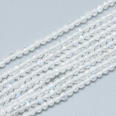 Natural Rainbow Moonstone Beads Strands G-D0003-E91-3MM-1