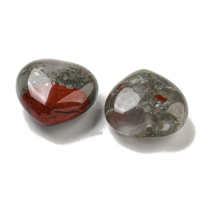 Natural African Bloodstone Beads G-P531-A21-01-1